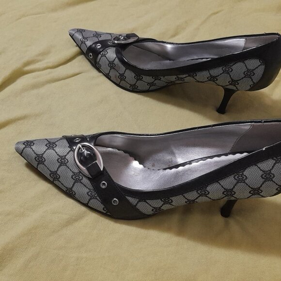 Silver-Blue High heels shoes - Picture 2 of 2